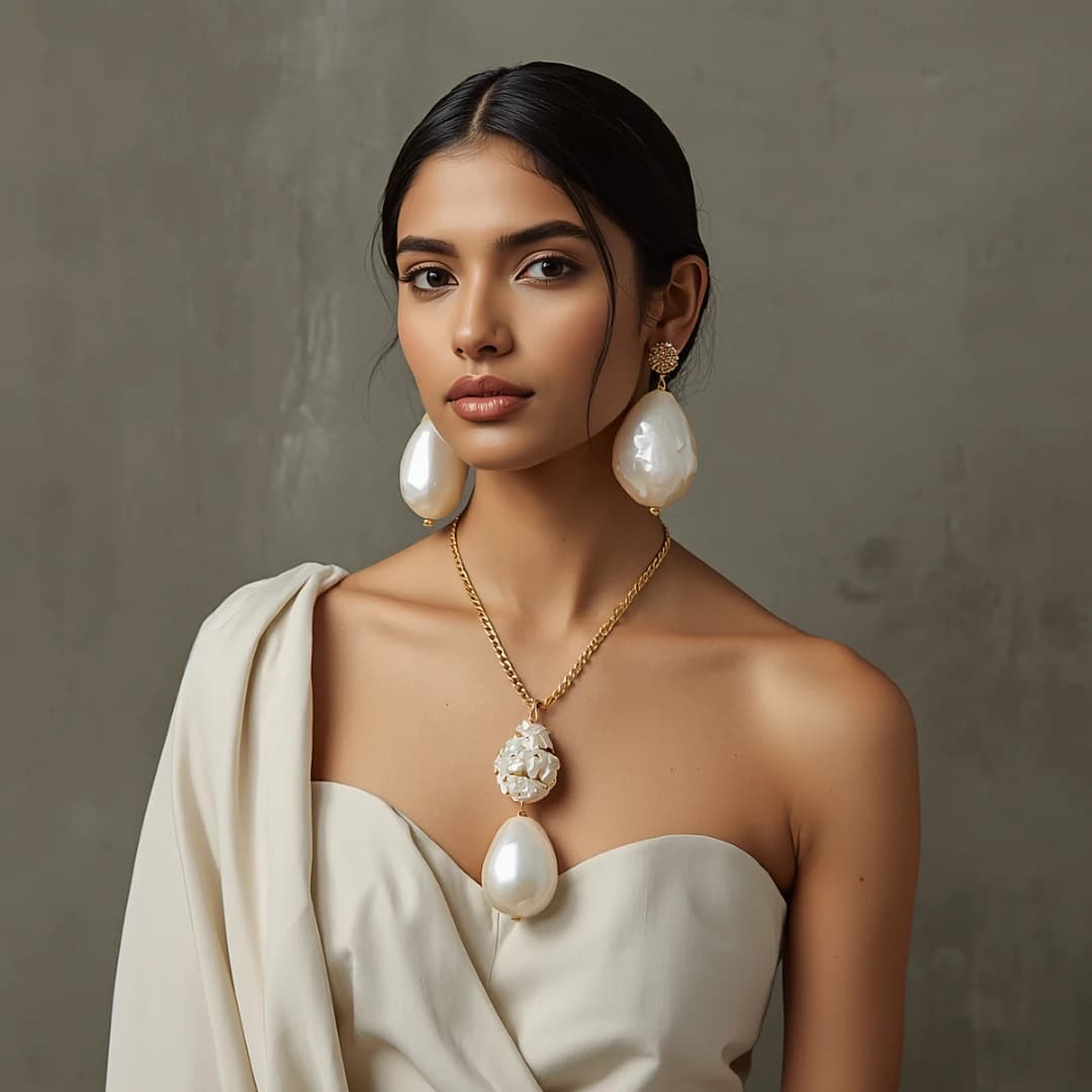 Baroque Pearl Statement Pendant