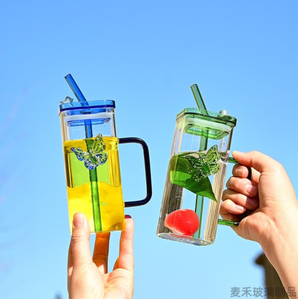 Heat Resistant Glass Mug, 400ml